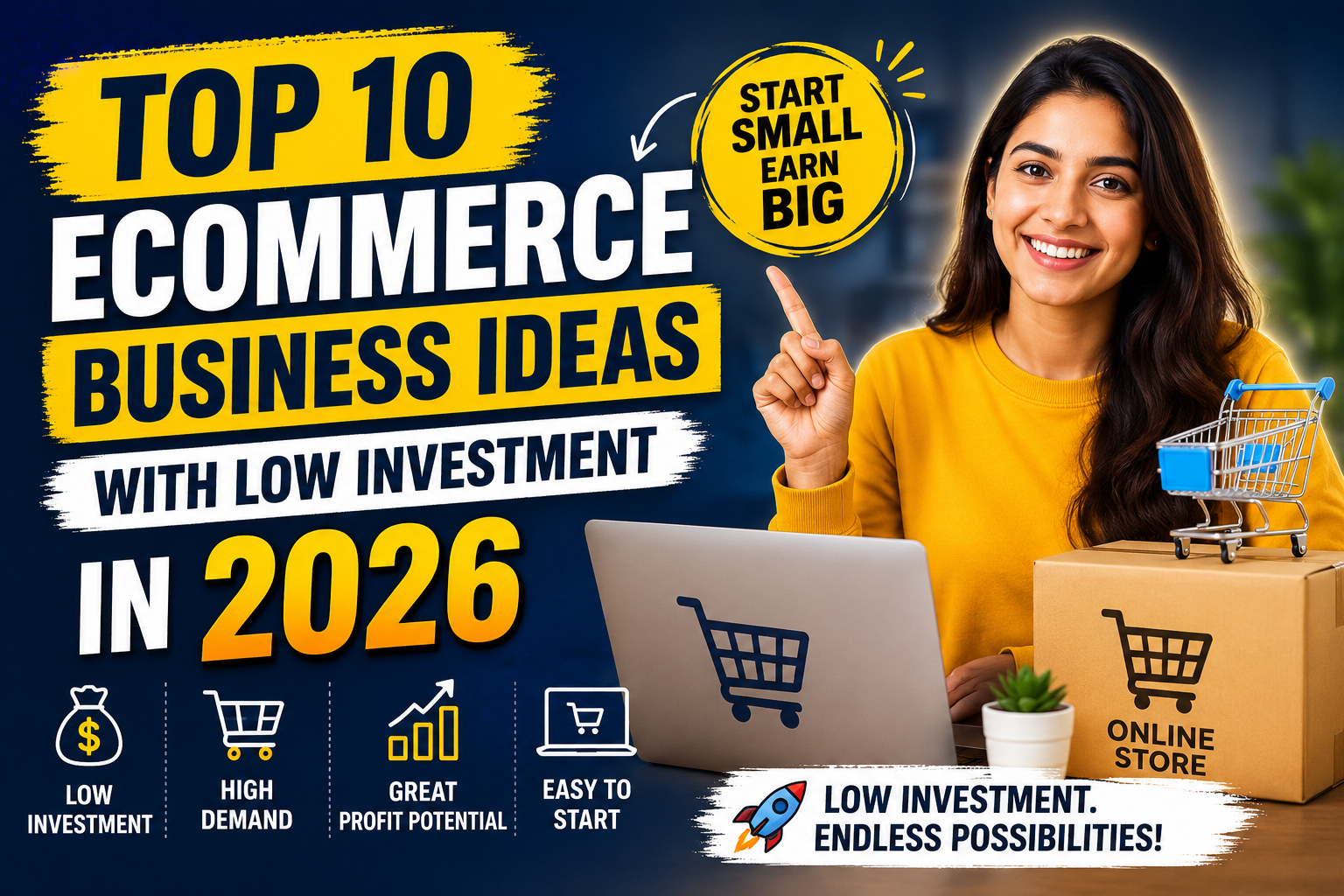 Top 10 eCommerce Business Ideas With Low Investment in 2026